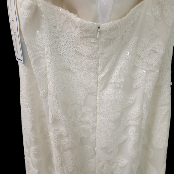 Dave & Johnny Beautiful Mermaid Bridal Wedding Gown NWT - Picture 5 of 5